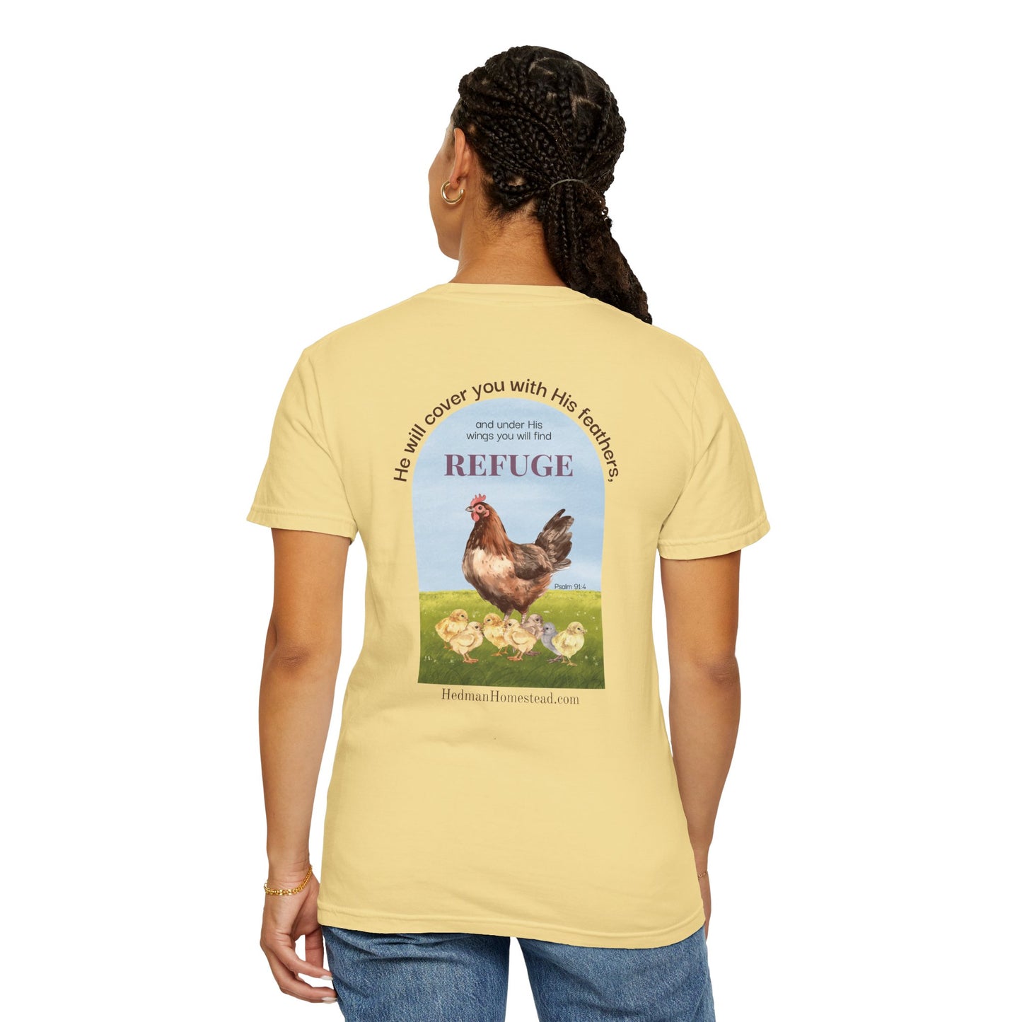 Bible Verse Unisex T-Shirt, Psalm 91:4