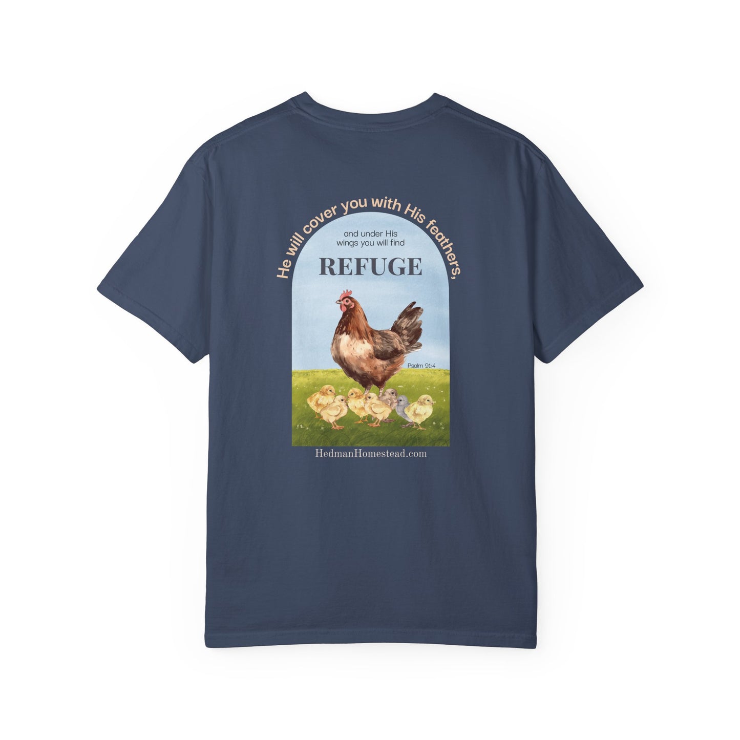 Bible Verse Unisex T-Shirt, Psalm 91:4