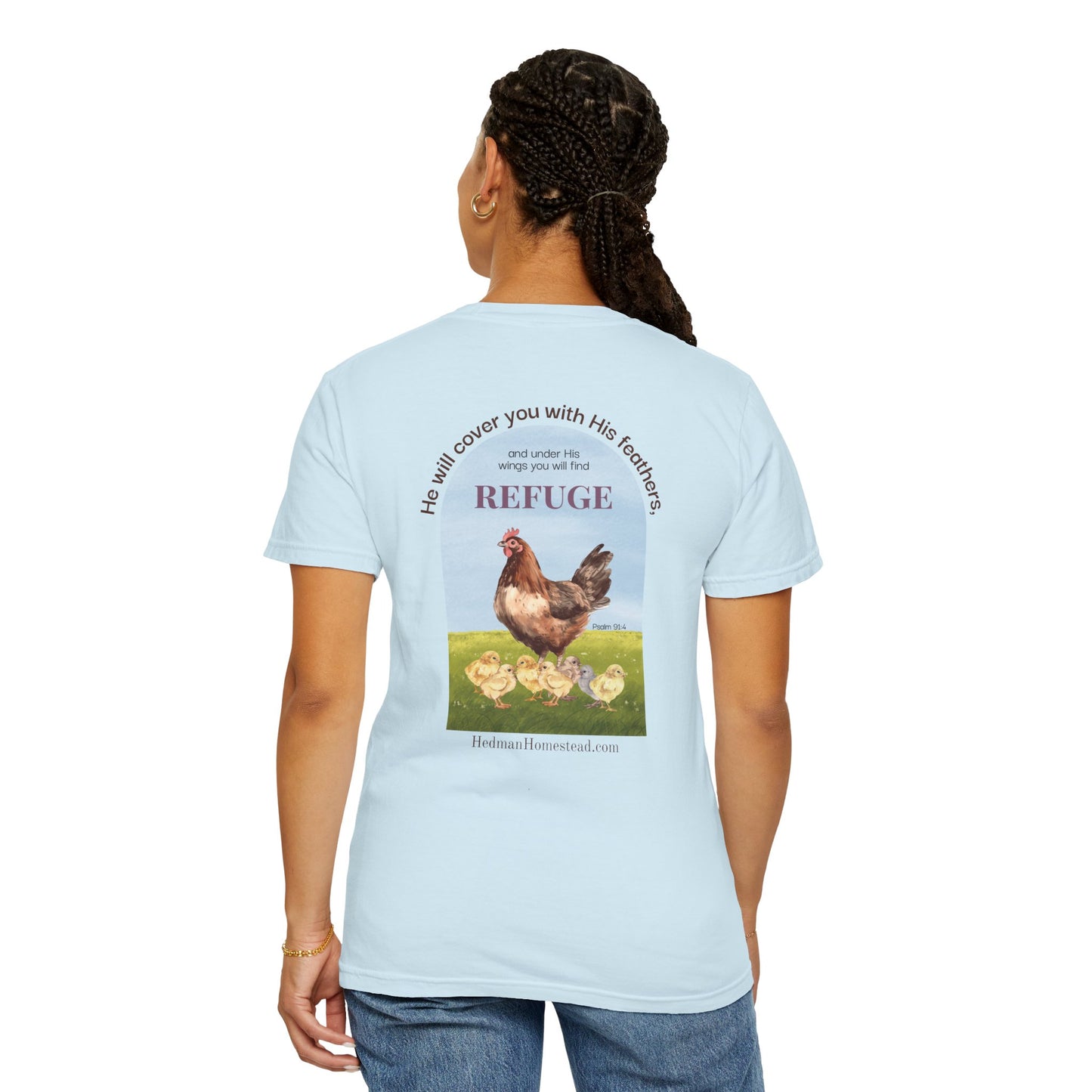 Bible Verse Unisex T-Shirt, Psalm 91:4